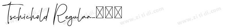 Tschichold Regular字体转换
